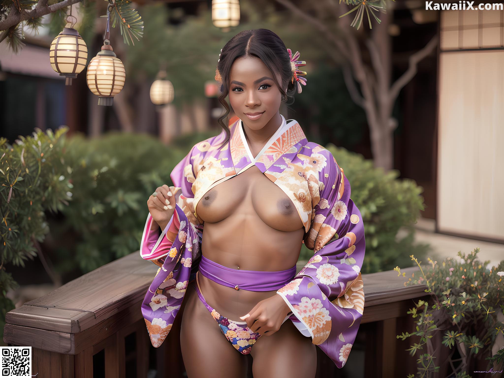 Ava Brooks - Midnight Kimono The Enchanting Seduction of an Ebony Geisha Set.1 20230805 Part 3 No.3b4e53